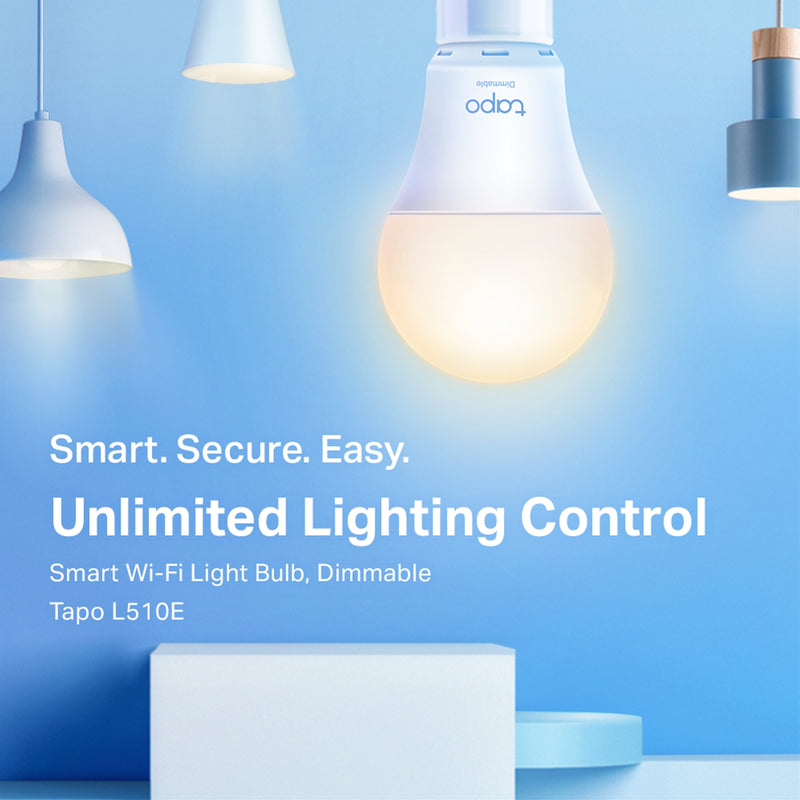 TP-Link Tapo L510E Smart Dimmable E27 WiFi Bulb 2 Pack