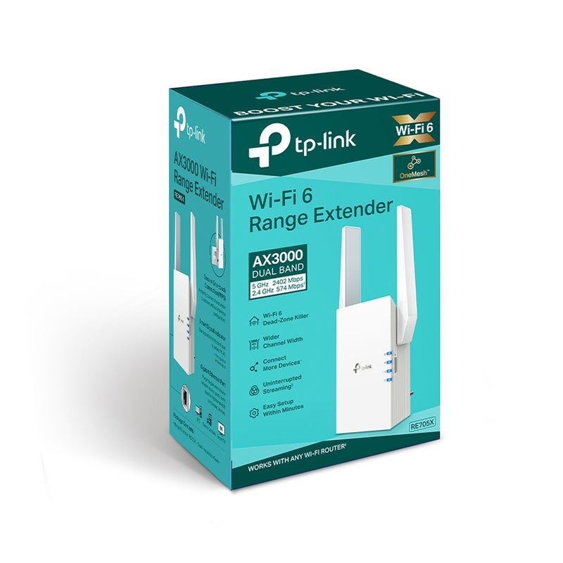 TP-Link RE705X AX3000 Wi-Fi 6 Range Extender EasyMesh