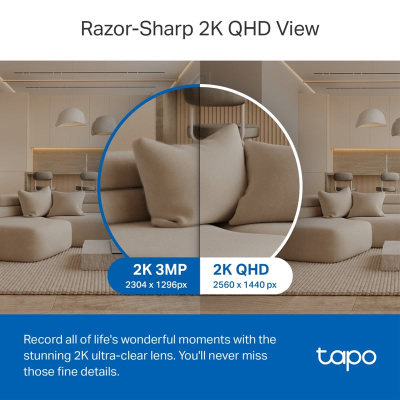 TP-Link Tapo C220 2K Pan Tilt AI WiFi Security Camera
