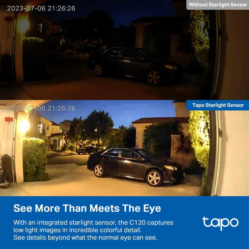 TP-Link Tapo C120 2K Indoor Outdoor WiFi Security Camera