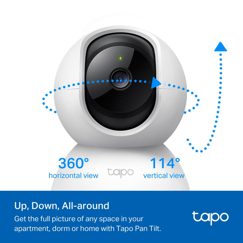 TP-Link Tapo C210P2 2K Pan Tilt Home Security Camera 2-Pack
