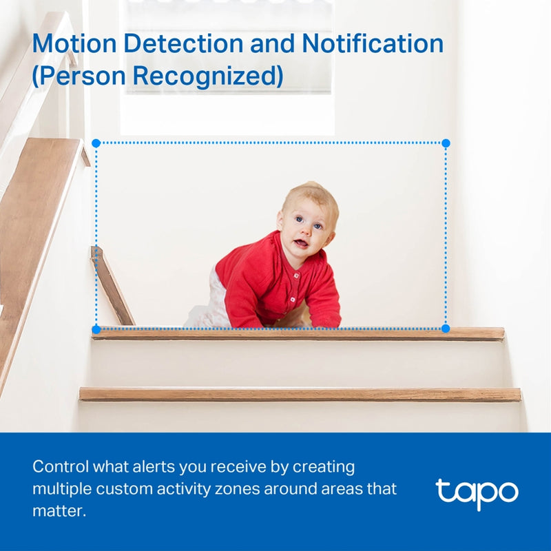 TP-Link Tapo C210P2 2K Pan Tilt Home Security Camera 2-Pack