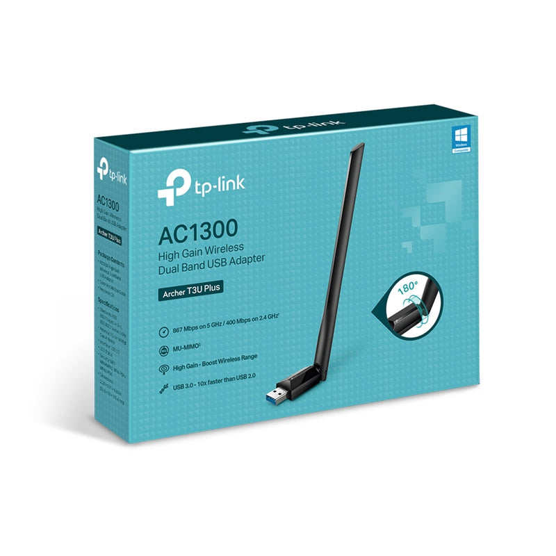 TP-Link Archer T3U Plus AC1300 Dual Band USB WiFi Adapter