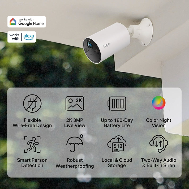 TP-Link Tapo C410 KIT Solar Powered 2K Security Camera Kit
