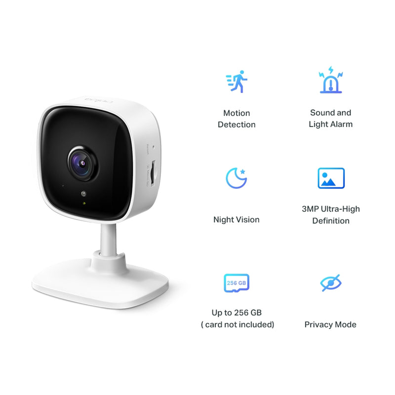 TP-Link Tapo C110 3MP WiFi Security Camera with Night Vision