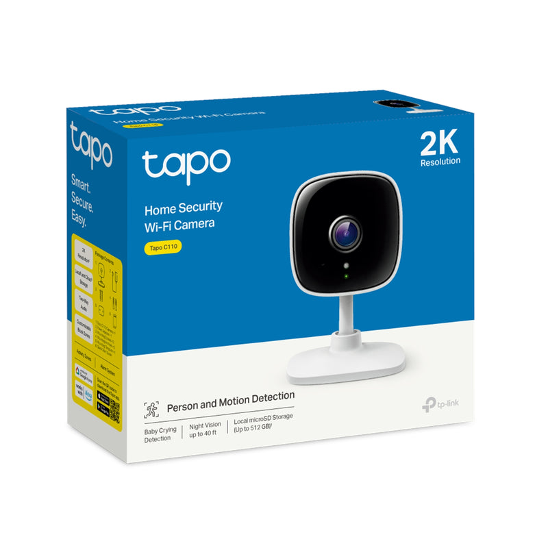 TP-Link Tapo C110 3MP WiFi Security Camera with Night Vision