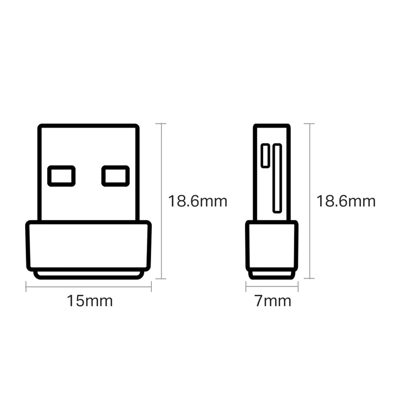 TP-Link Archer T2U AC600 Dual Band Nano USB WiFi Adapter