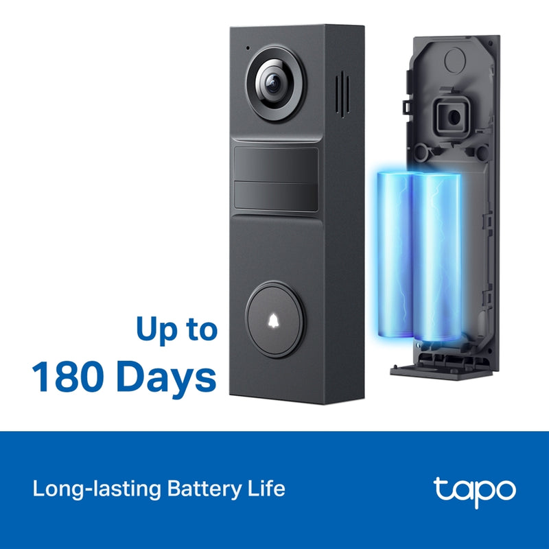 TP-Link Tapo TD20 Smart Video Doorbell Mini 2K Battery Powered