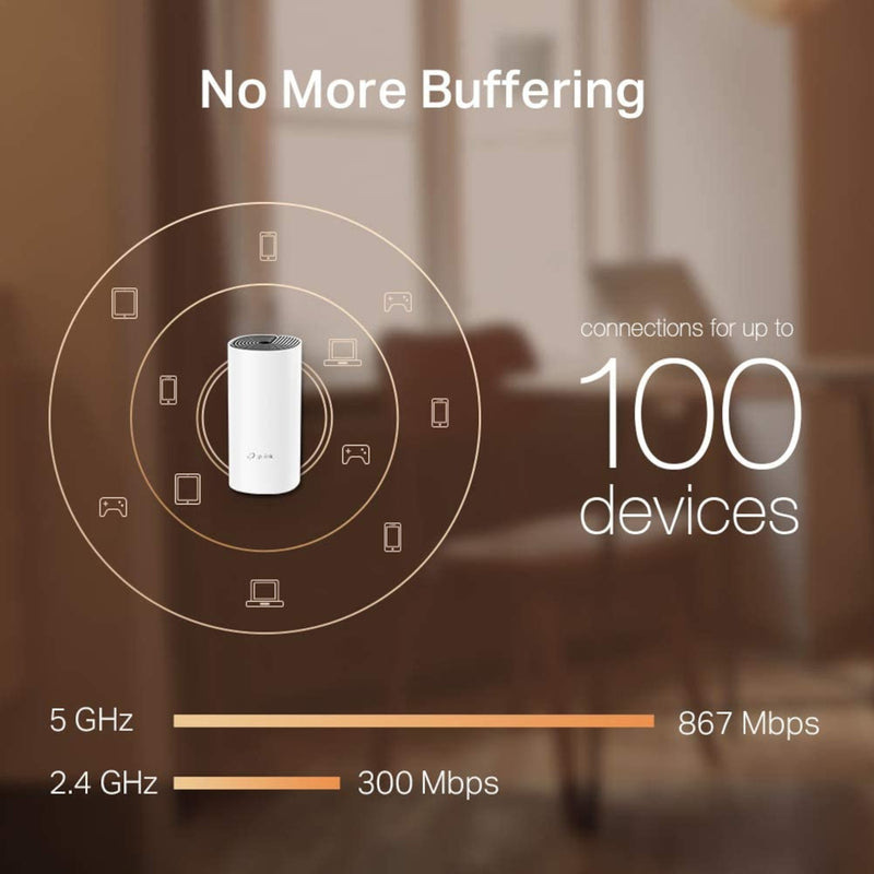 TP-Link Deco M4 AC1200 Mesh WiFi System 3 Pack Whole Home
