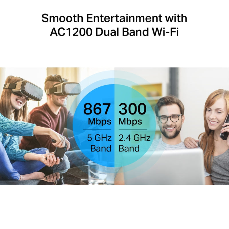TP-Link Archer C6 AC1200 Dual-Band WiFi Router EasyMesh