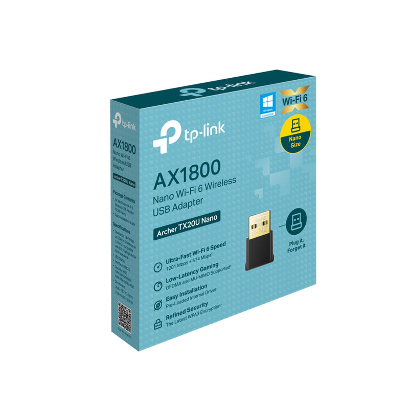 TP-Link Archer TX20U Nano AX1800 WiFi 6 USB Adapter