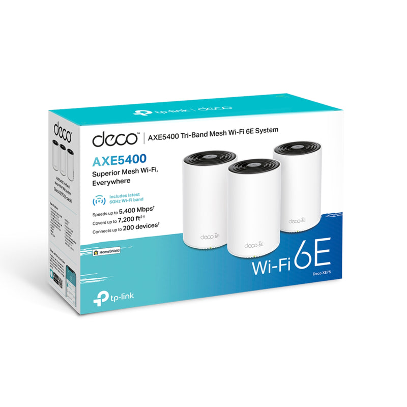 TP-Link Deco XE75 AXE5400 WiFi 6E Mesh System 3 Pack