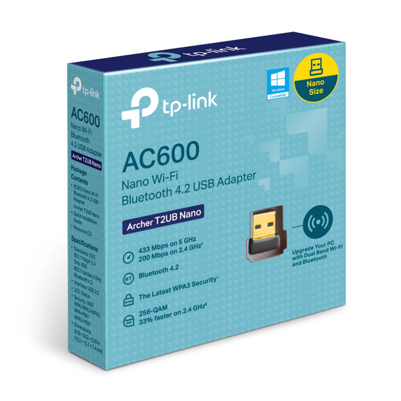 TP-Link Archer T2UB Nano AC600 WiFi Bluetooth USB Adapter