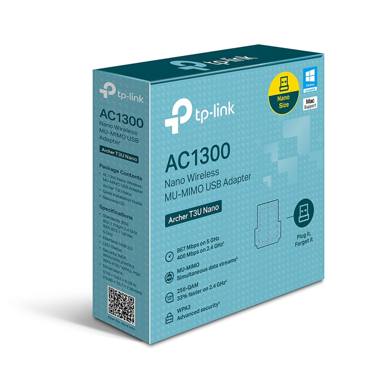 TP-Link Archer T3U Nano AC1300 Dual Band USB WiFi Adapter