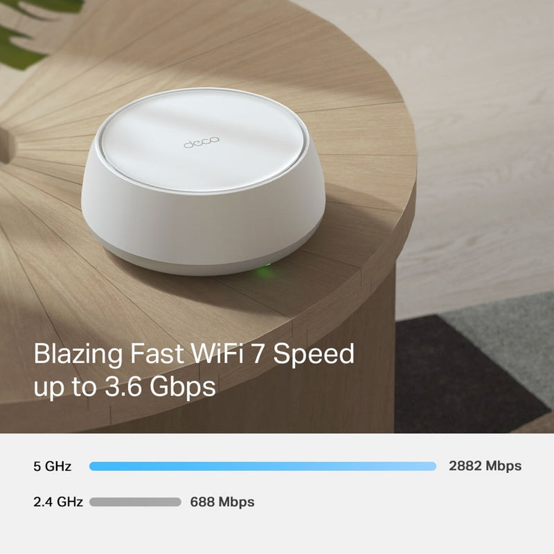 TP-Link Deco BE25 WiFi 7 Mesh System 3 Pack BE3600 2.5Gbps