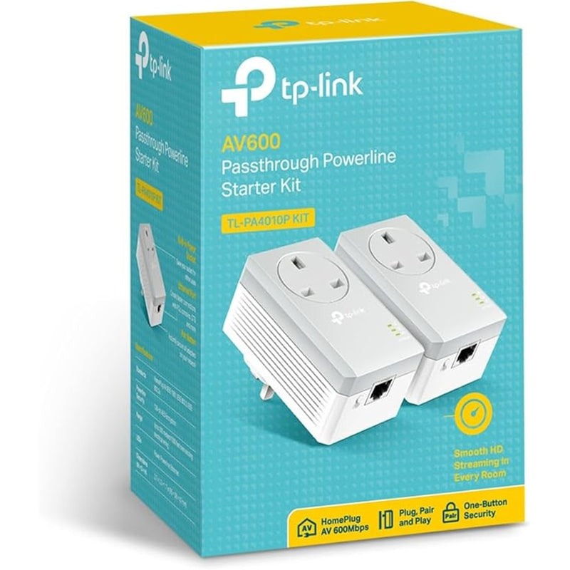 TP-Link TL-PA4010P KIT 600Mbps Powerline Adapter Twin Pack