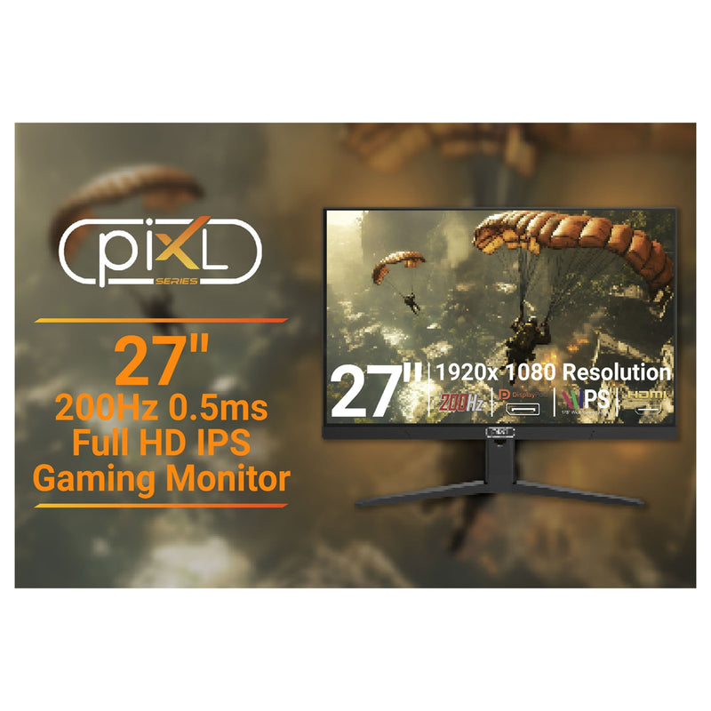 piXL X-Series 27" 200Hz Gaming Monitor IPS 0.5ms Full HD