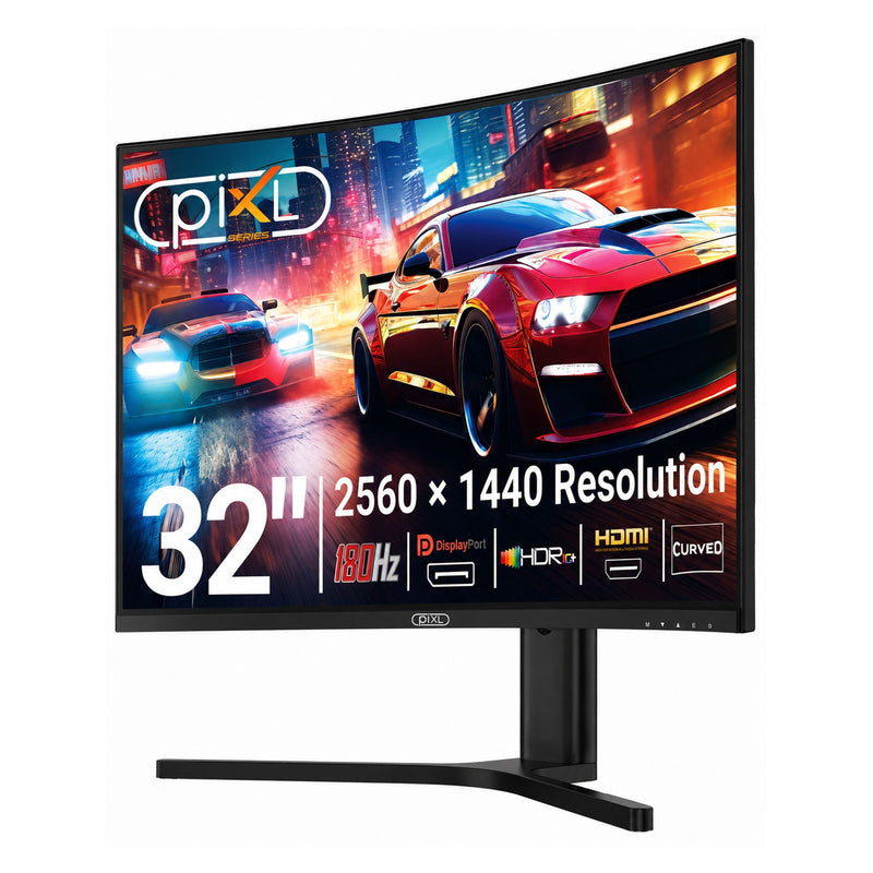 piXL X-Series 32" QHD 180Hz Curved Gaming Monitor HDR Adaptive Sync