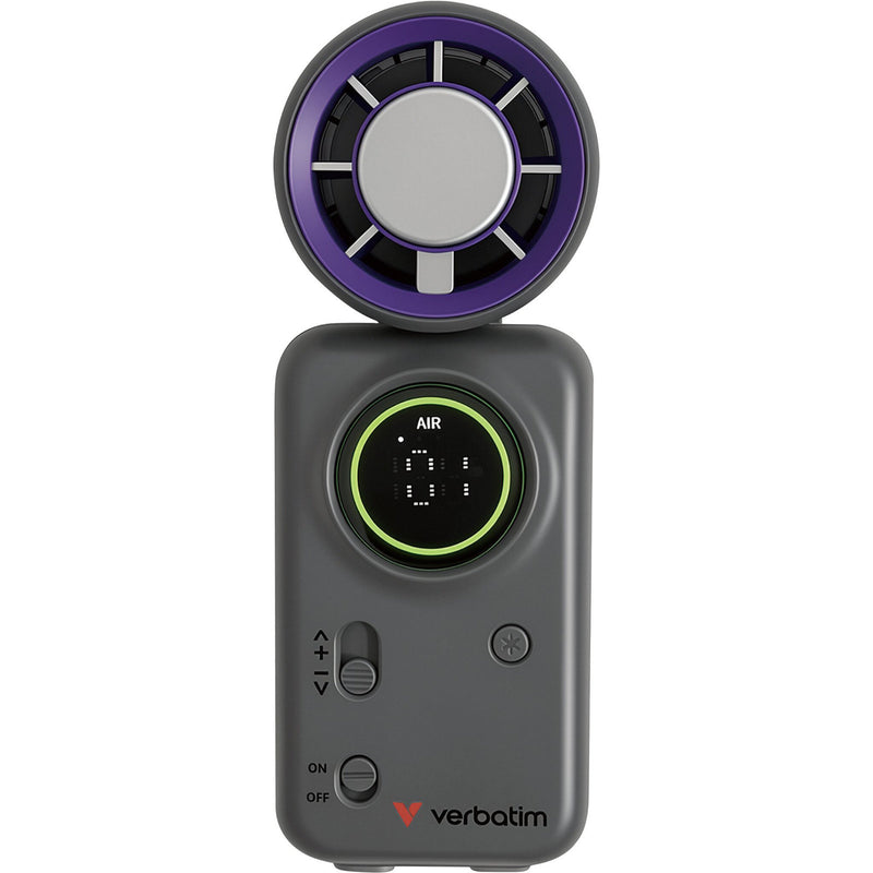 Verbatim Cool n Go Ice Touch Mini Handheld Fan Purple Grey