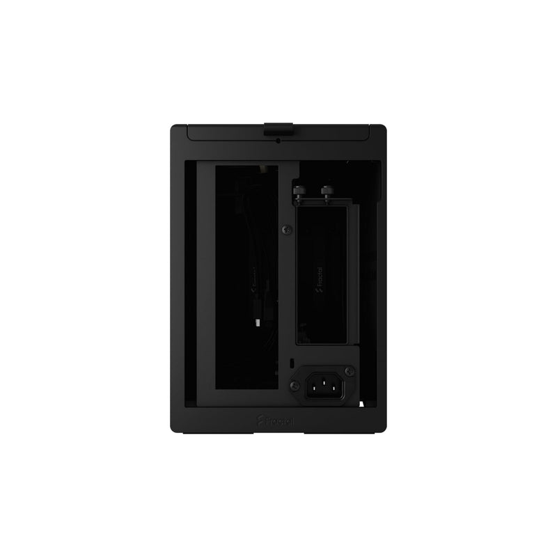 Fractal Design Terra Graphite Mini-ITX PC Case Walnut Front