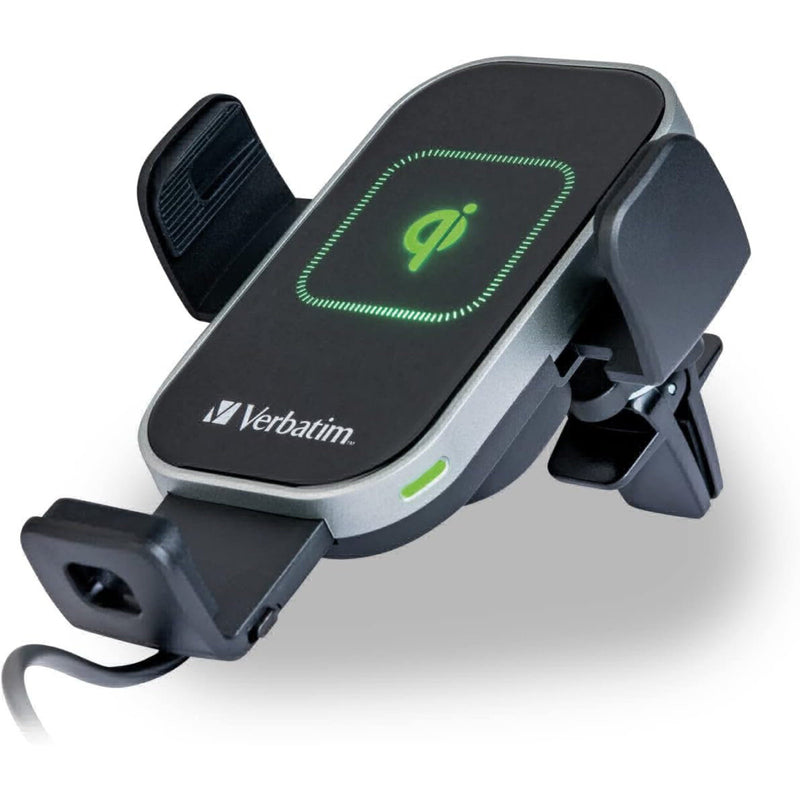 Verbatim FWC-02 Qi 15W Wireless Car Charger with Auto Clamp