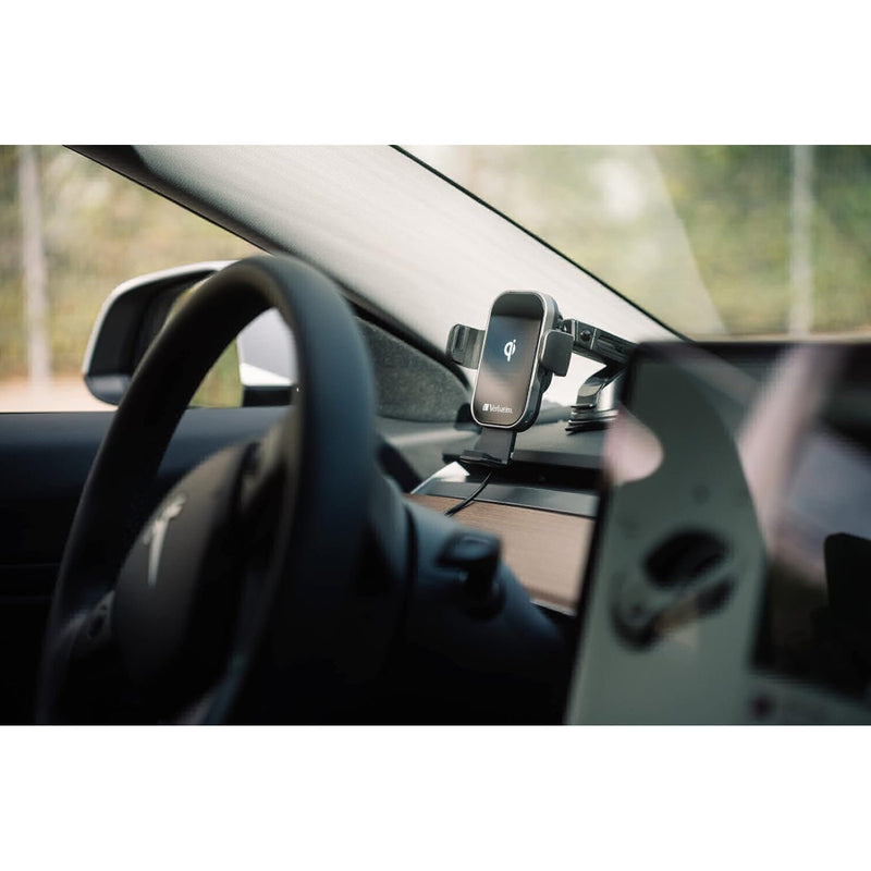 Verbatim FWC-02 Qi 15W Wireless Car Charger with Auto Clamp