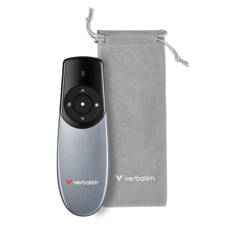 Verbatim Focus Wireless Presenter with Red Laser Pointer Grey