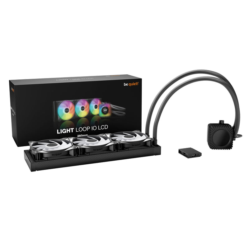 be quiet! Light Loop IO LCD 360mm ARGB AIO CPU Cooler Black