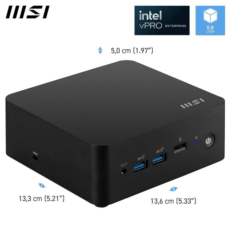 MSI Cubi NUC 13MQG Core i5-1345U 8GB 512GB Windows 11 Pro