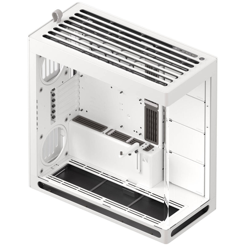 HAVN HS 420 White Mid Tower PC Case Panoramic Glass E-ATX