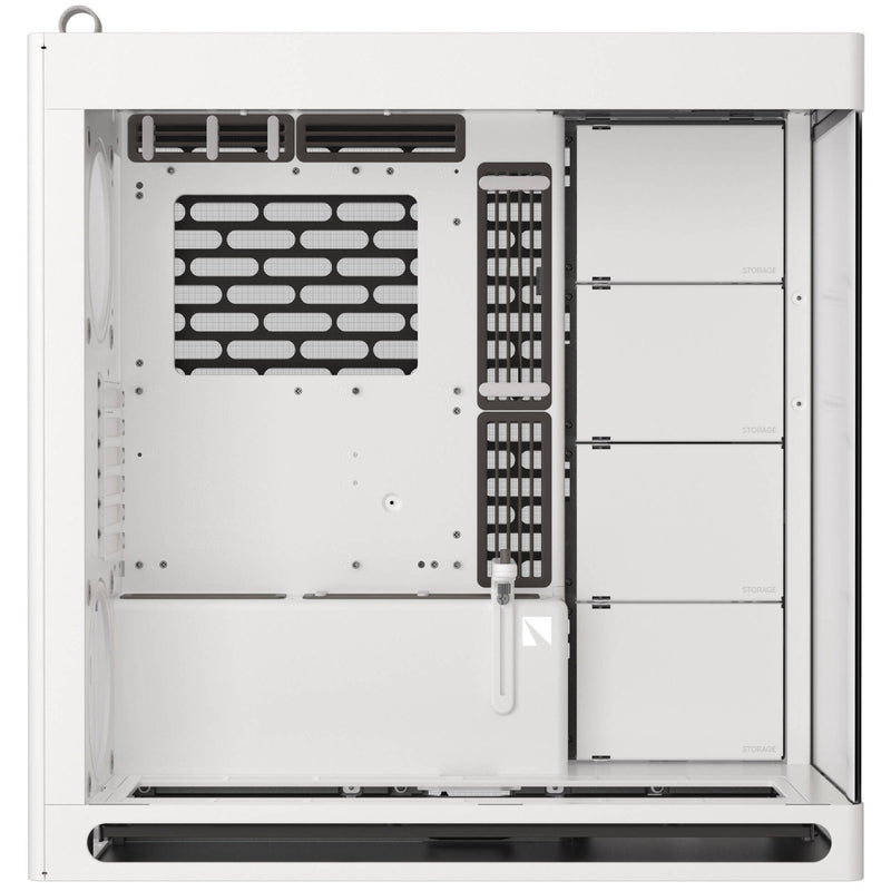 HAVN HS 420 White Mid Tower PC Case Panoramic Glass E-ATX