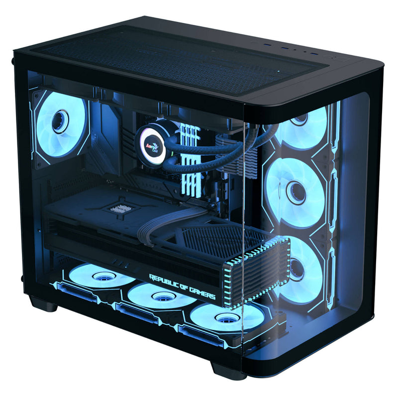 Aerocool Dryft Mini V2 RGB Micro ATX Case Tempered Glass