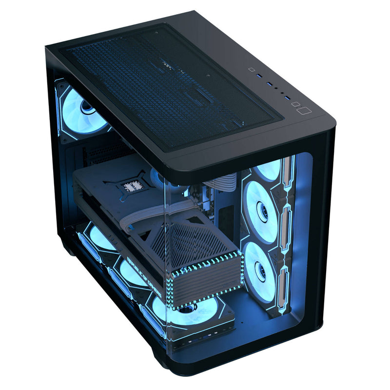 Aerocool Dryft Mini V2 RGB Micro ATX Case Tempered Glass