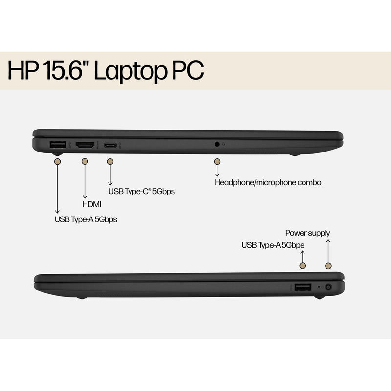 HP 15.6" Full HD Laptop Intel Core 3, 8GB RAM, 512GB SSD