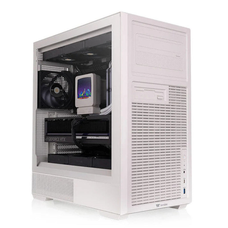 Thermaltake Retro 360 TG Mid Tower PC Case Beige Tempered Glass