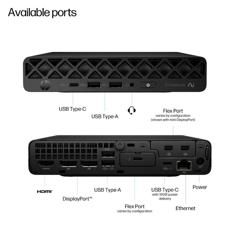 HP EliteDesk 8 G1a Mini Copilot+ PC Ryzen AI 5 340 1TB SSD