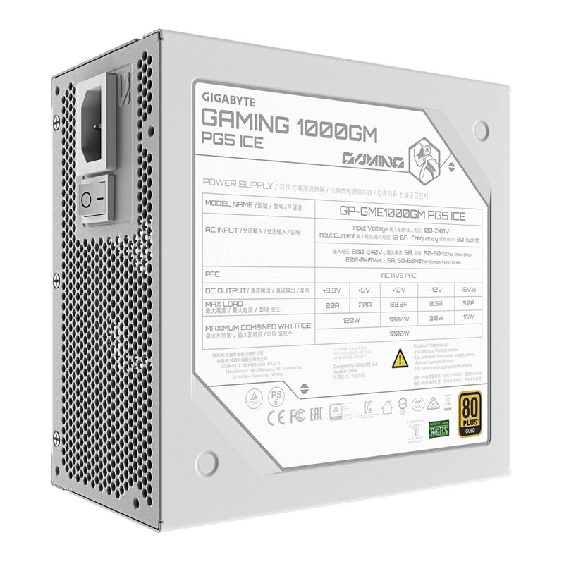 Gigabyte GAMING 1000GM PG5 ICE 1000W 80 Plus Gold PSU