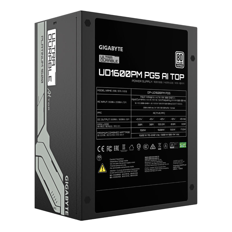 Gigabyte UD1600PM PG5 AI TOP 1600W 80 Plus Platinum PSU