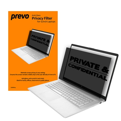 prevo 14-Inch Laptop Privacy Filter – Anti-Glare, Anti-Peep, Static-Free - IT Supplies Ltd