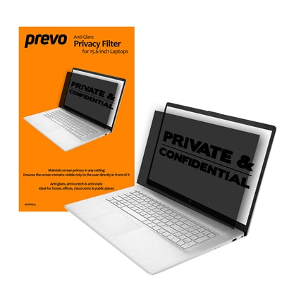prevo 15.6-Inch Laptop Privacy Filter – Anti-Glare, Anti-Peep, Static-Free - IT Supplies Ltd
