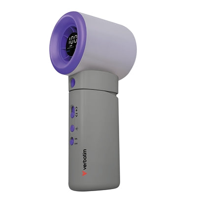 Verbatim Cool & Go Aqua Breeze Handheld Mist Fan Purple/Grey