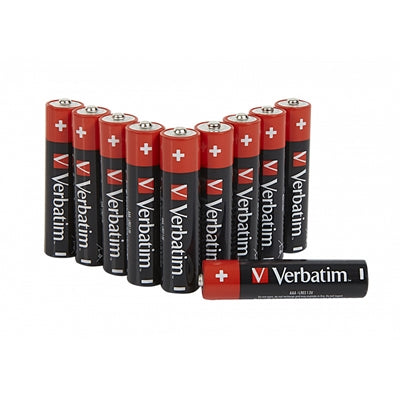 Verbatim AAA Alkaline Batteries 10 Pack 1.5V