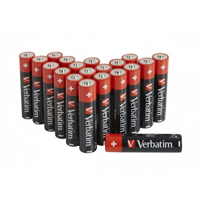 Verbatim AAA Alkaline Batteries 20 Pack LR03 1.5V Long Life Power