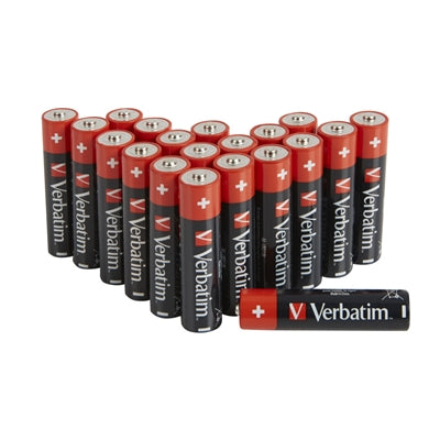 Verbatim AA Alkaline Batteries 20 Pack 1.5V LR6