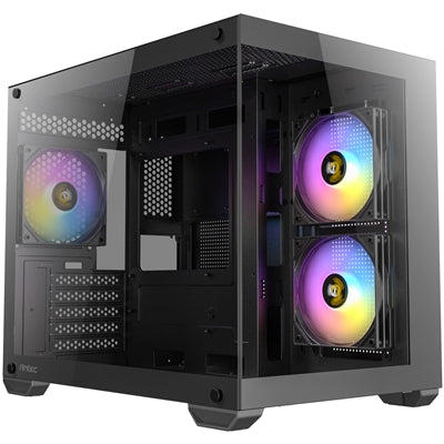 Antec CX600M ARGB Micro-ATX Mini Tower Case Tempered Glass