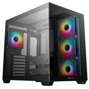DeepCool CG530 4F Black Mid-Tower Case | ARGB, Tempered Glass, Airflow - IT Supplies Ltd