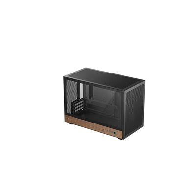 DeepCool CH260 Wood Micro ATX Case High Airflow USB-C