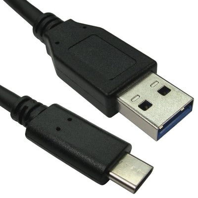 USB-A to USB-C Cable 0.5m 10Gbps 60W Fast Charge Black