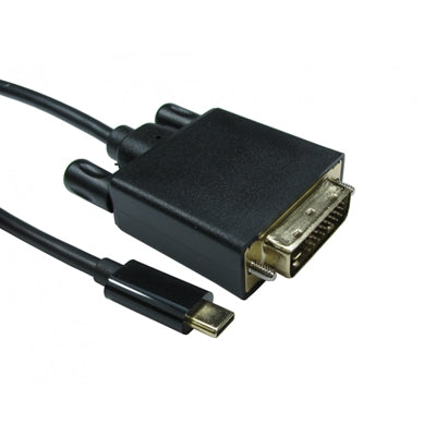 USB-C to DVI Cable 2m 4K 30Hz DP Alt Mode Black