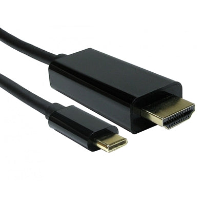 USB-C to HDMI Cable 1m 4K 60Hz USB3.1 DP Alt Mode Black